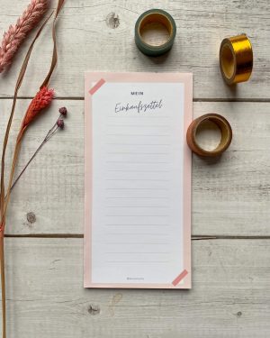 Einkaufsliste, 25-seitig