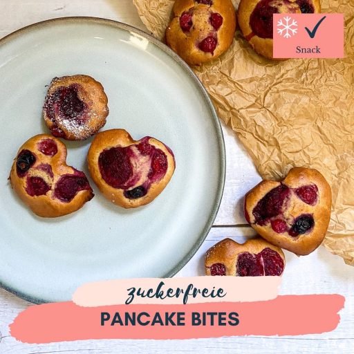 zuckerfreie Pancake Bites