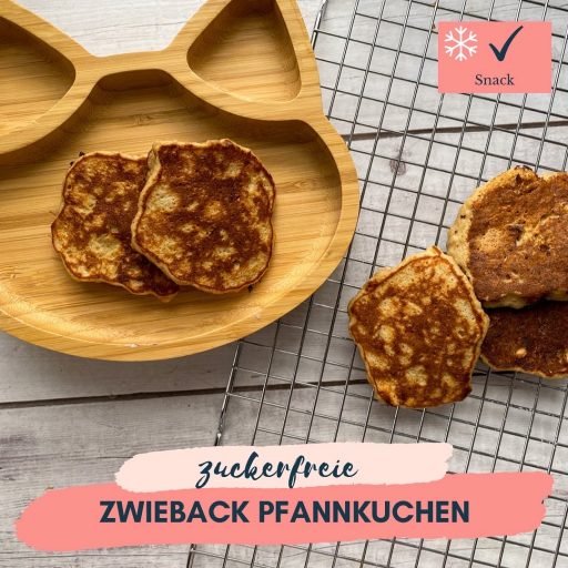 zuckerfreie Zwieback Pfannkuchen
