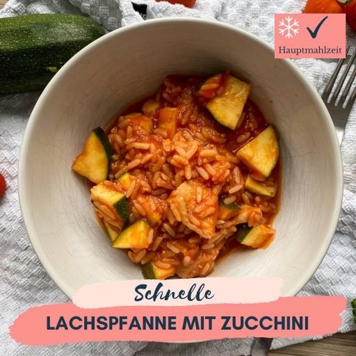 Lachspfanne mit Zucchini