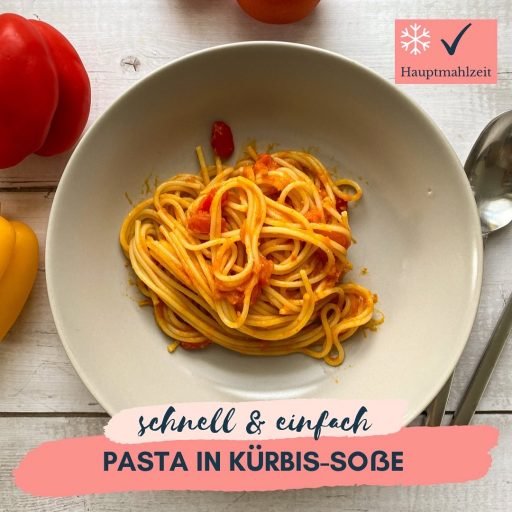 Pasta in Kürbis-Soße