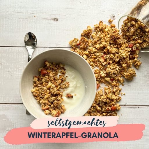 selbstgemachtes Winterapfel-Granola