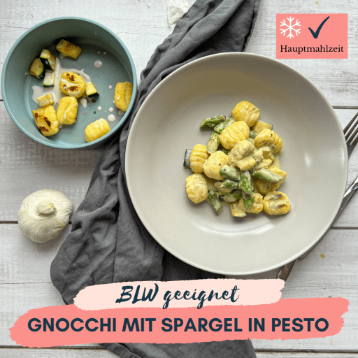 Gnocchi mit Spargel in Pesto