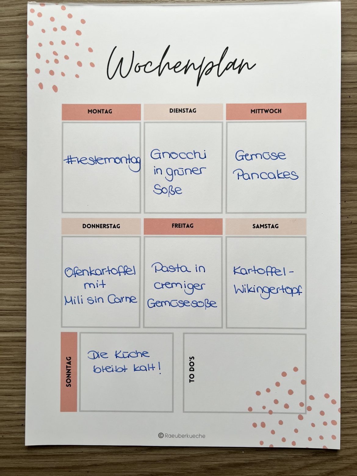 Wochenplan 3-2025