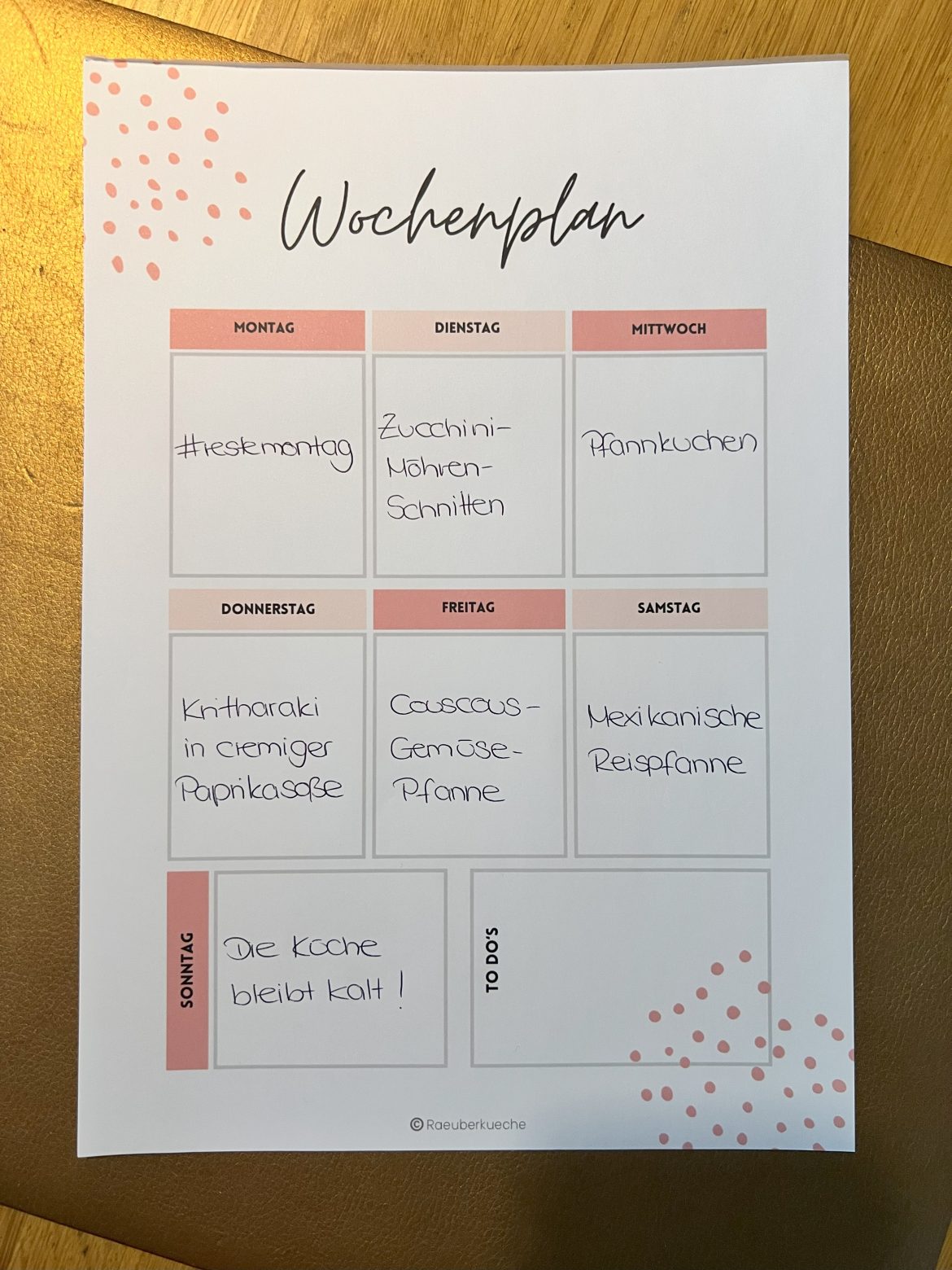 Wochenplan 6-2025