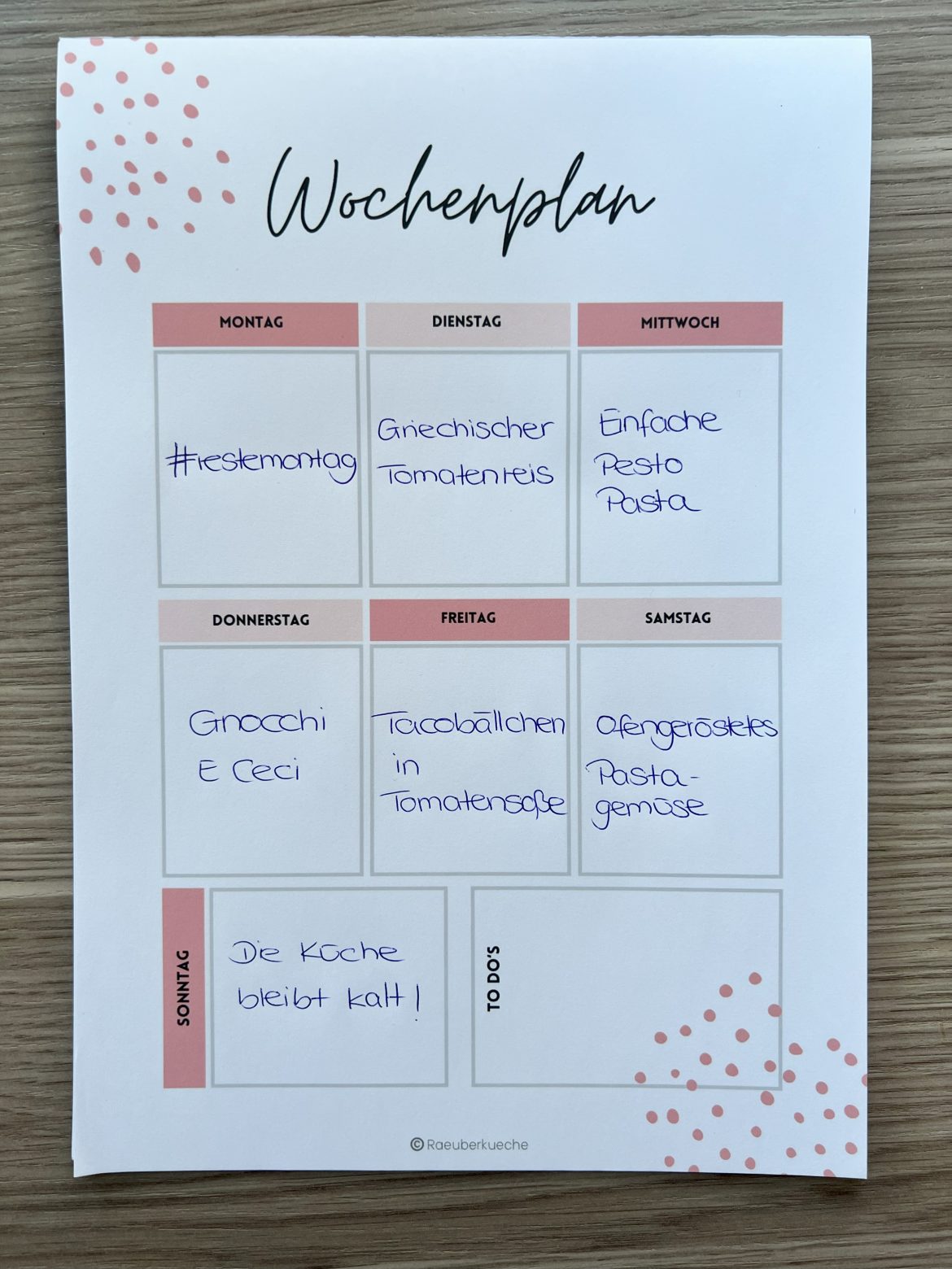 Wochenplan 10-2025